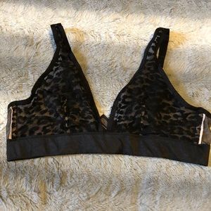 Black lace bralette